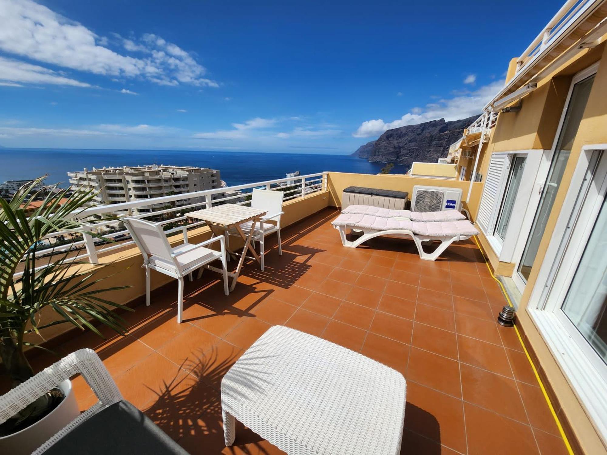 プエルト・デ・サンティアゴLos Gigantes,Huge Terrace,Sea View,Air Conditioningアパートメント エクステリア 写真